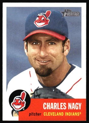 Topps Heritage Charles Nagy #54 Cleveland Indians 2002 Foto 1 de 2