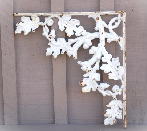 Antique Cast Iron Porch Bracket Victorian Gingerbread Eave Corbel b Cover