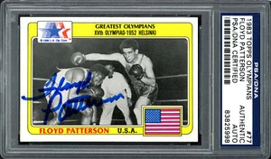 FLOYD PATTERSON AUTOGRAPHED SIGNED 1983 TOPPS OLYMPIANS CARD #77 PSA/DNA 96817 - Picture 1 of 2