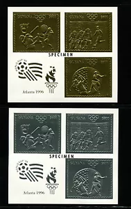 Guyana(1993) 1996 Atlanta Olympics Michel 4294-99var SPECIMEN Souvenir Sheets - Picture 1 of 1