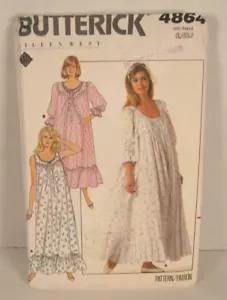 Butterick 4861 Eileen West Designed Robe & Nightgown Pattern Misses' L, XL Uncut - Picture 1 of 3