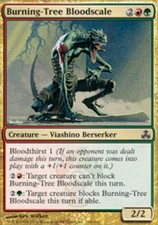 4x Burning-Tree Bloodscale MTG Guildpact NM Magic Regular