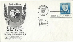 8 '60 FDCs SEATO (1), Honoring Women(5), Empl. Handicaped(2) SC#1151 1152 1155 - Picture 1 of 8