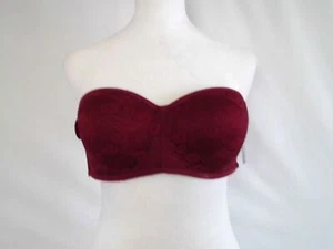 Icy Hot Lingerie Strapless Padded Bandeau Bralette XL NWT Black Seamless Bra - Picture 1 of 5