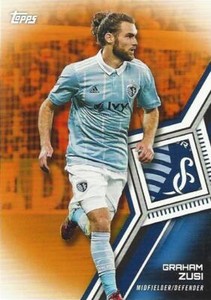 2018 Topps Major League Soccer Base Common (#141 - #158) Orange Parallel /25 MLS