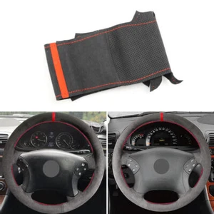 Hand Sewn Steering Wheel Leather Cover For Mercedes Benz C-Class W203 2001-2007 - Picture 1 of 9