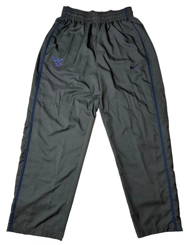 Nike Dri Fit WVU Gray Swoosh Sweatpants Soft Shell Polyester Size Large Cover