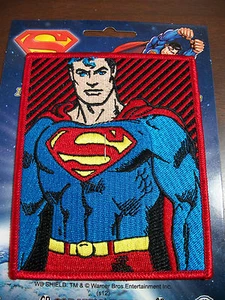 NEW SUPERMAN SQUARE IRON ON PATCH - Picture 1 of 1