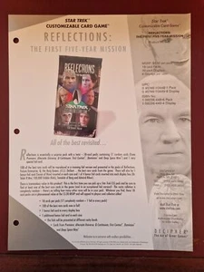 Star Trek Reflections - Decipher CCG Retailer Promo Sell Sheet #B14908 - Bild 1 von 1