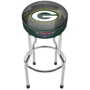 NFL Team Logo Bar Stool Adjustable Swivel Seat High Back Chair Blitz Football - Picture 1 of 247