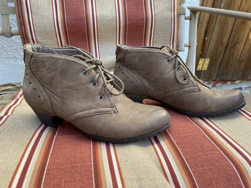 Scarpe Cobb Hill New Balance in pelle marrone con tacco a blocco da donna 6 5 M