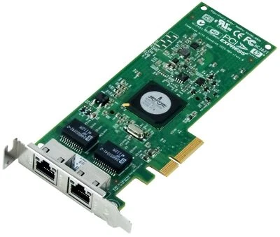 Netzwerk HP 458491-001 NC382T 1Gbps PCI-Ex4 LP 2-PORT GIGABIT LOW PROFIL - Bild 1 von 2