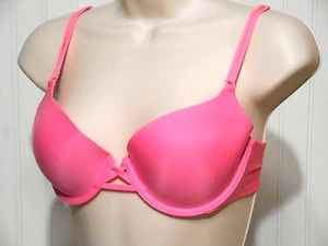 Victoria's Secret Reggiseno Rosa Demi Buste con Imbottitura e Supporto con Ferretto, 34C - Foto 1 di 4