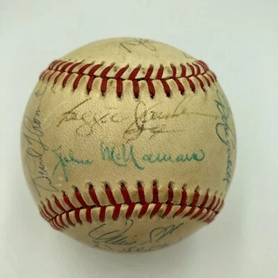 1984 California Angels Team Signed AMerican League Baseball Reggie Jackson JSA - Image 1 of 4