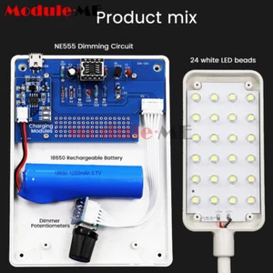DIY NE555 PWM LED Dimming Desk Lamp Electronic Kit USB Soldering Learning Kit - Picture 1 of 18