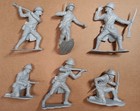VINTAGE 1964 LOUIS MARX UK Exclusive WW II French Soldiers 6” PLASTIC FIGURES
