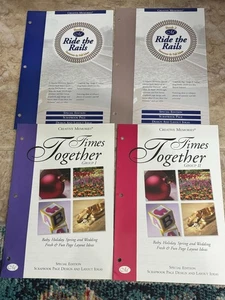 Creative Memories LOT 4 Page Layout Idea Booklets Ride the Rails Yimes Together - Imagen 1 de 1