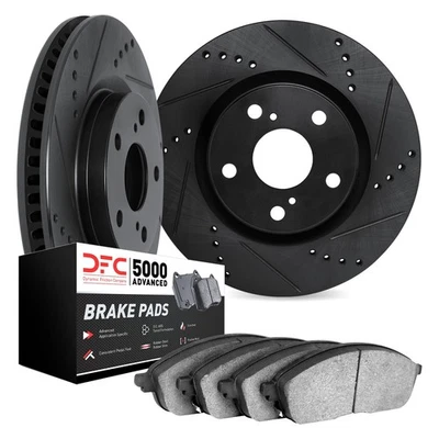 For BMW 550i GT xDrive 10-17 DFC PRO-KIT 5000 Drilled & Slotted Front Brake Kit Foto 1 de 2