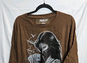 Hybrid Tees Men's Size 4X Brown Adult Graphic Cotton T-Shirt - Picture 1 of 4