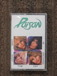 Poison Look What The Cat Dragged In New Sealed Cassette Tape 1986 Capitol - Picture 1 of 8