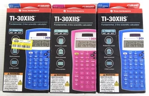 2 BLAU & 1 PINK Texas Instruments TI-30XIIS wissenschaftlicher Taschenrechner SOLAR & COVER - Bild 1 von 7
