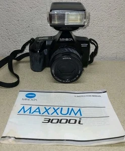 Cámara fotográfica Minolta maxxum 3000i 35 mm con 35-80 m con bolsa probada ¡funciona! - Imagen 1 de 6