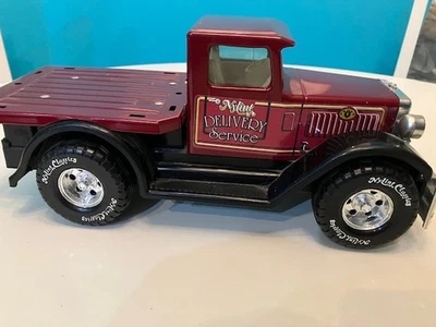 Camion pressofuso lungo in nylon 12" rosso camion consegna bello - Immagine 1 di 4