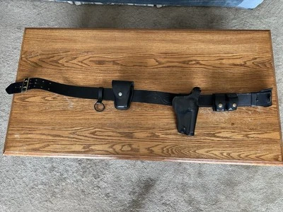 Jaypee cinto policial vintage Don Hume coldre algemas carregadeiras de velocidade bastão tamanho 42 - Imagem 1 de 4