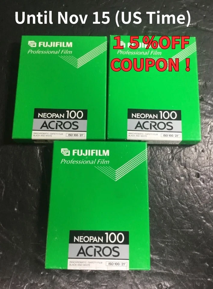 Fujifilm Neopan Acros 100 4x5 20 Sheets Black and White Expired 2008 From Japan - Image 1 of 4