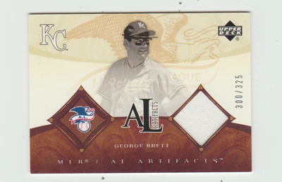 Camiseta deportiva UD George Brett Artifacts 2005 usada en juegos no automática S/N 300/325 Foto 1 de 2