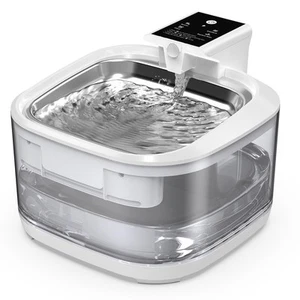 Cat Water Fountain , 4.5L Large-Capacity Automatic Stainless Steel Pet Founta... - Picture 1 of 7