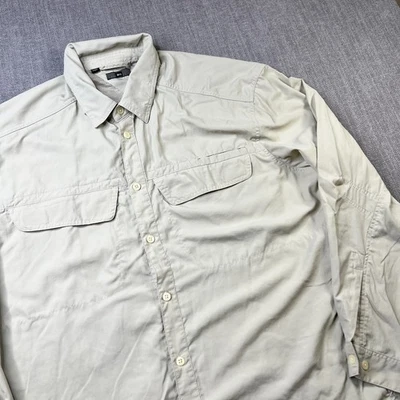 Rei кооператив длинным рукавом руководство рубашка мужская XL UPF 50 нейлона открытый туризм вентилируемый - Изображение 1 из 4