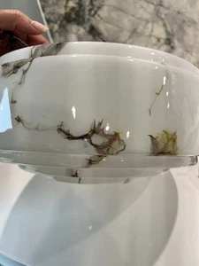 Vintage Art Deco 1920-1930s Marbled glass Flycatcher Light Shade - Picture 1 of 6