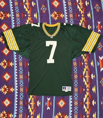 Camiseta deportiva vintage de fútbol americano de la NFL de los Green Bay Packers #7 Russell Foto 1 de 4