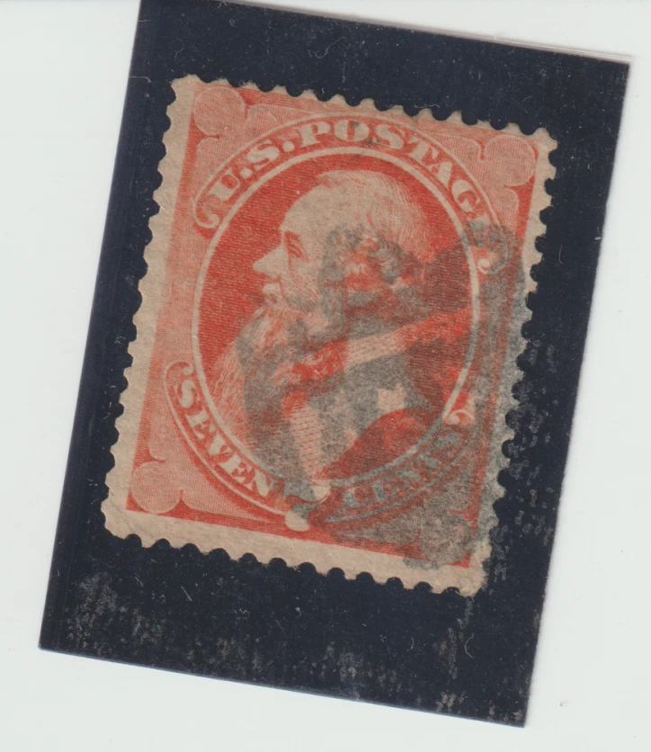 U.S. Scott #149 Used Shield Fancy Cancel CV.$90. - Image 1 of 1