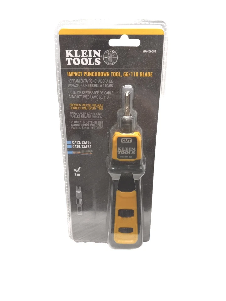 Klein Tools VDV427-300 Impact Punchdown Tool-NEW - Image 1 of 1