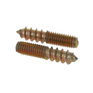10x M6 M8 M10 Wood to Metal Dowel Screws Double Ended Screws Length 30-120mm - Picture 1 of 22