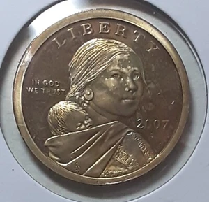 2007 Sacagawea S Dollar - Proof - TARNISHED or SPOTTED - Picture 1 of 4