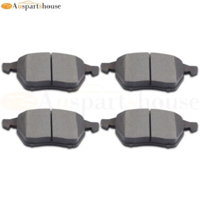 4 передних керамических тормозных колодки для Audi A4 A6 Quattro Volkswagen Passat 1999-2006 годов выпуска - Изображение 1 из 4