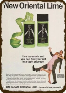 1968 Hai Karate After Shave Vintage-Look *****RÉPLICA DECORATIVA LETRERO DE METAL***** - Imagen 1 de 1
