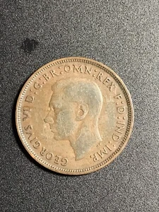 GB GEORGE VI PENNY BRONZO 1937 - Foto 1 di 2