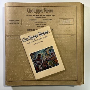Braille Grade 2 Edition The Upper Room with Daily Devotional Guide 1988 book set - Picture 1 of 6