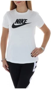 Nike Loose Fit Tee T-Shirt White / Black Womens Sizes S / M / L (DB3840-100) - Picture 1 of 3