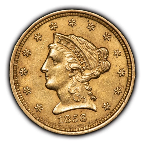 1856 G$2.50 Liberty Head Gold Quarter Eagle - Strong Luster - AU - SKU-G2138 Cover