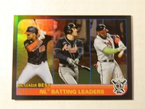2021Topps Big League Black Foil N.L.Batting Leaders Soto / Freeman / Ozuna 01/15