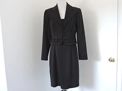 TRAJE DE VESTIR TRACY EVANS LIMITED PARA MUJER 2 PIEZAS NEGRO TALLA 7 Foto 1 de 4