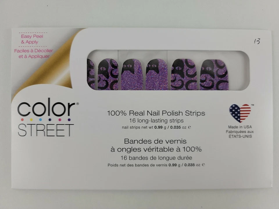 Cat's All Folks Color Street 100 Real Nail Polish Strips