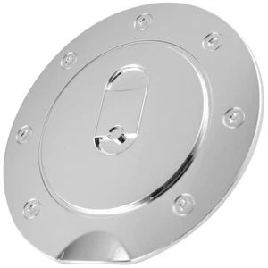 Chrome ABS Fuel Gas Door Cap Cover for Ford F-250 F-350 F-450 Super Duty H11 IN - Picture 1 of 4