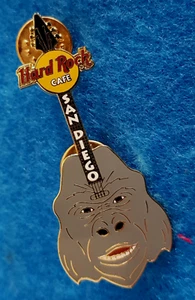 SAN DIEGO ZOO MALE GORILLA HEAD FACE GUITAR Hard Rock Cafe PIN LE - Picture 1 of 1