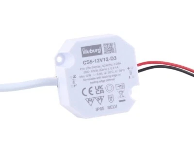 LED Trafo Mini CV IP65 dimmbar 12V 12W Phasenanschnitt Phasenabschnitt Triac - Bild 1 von 2